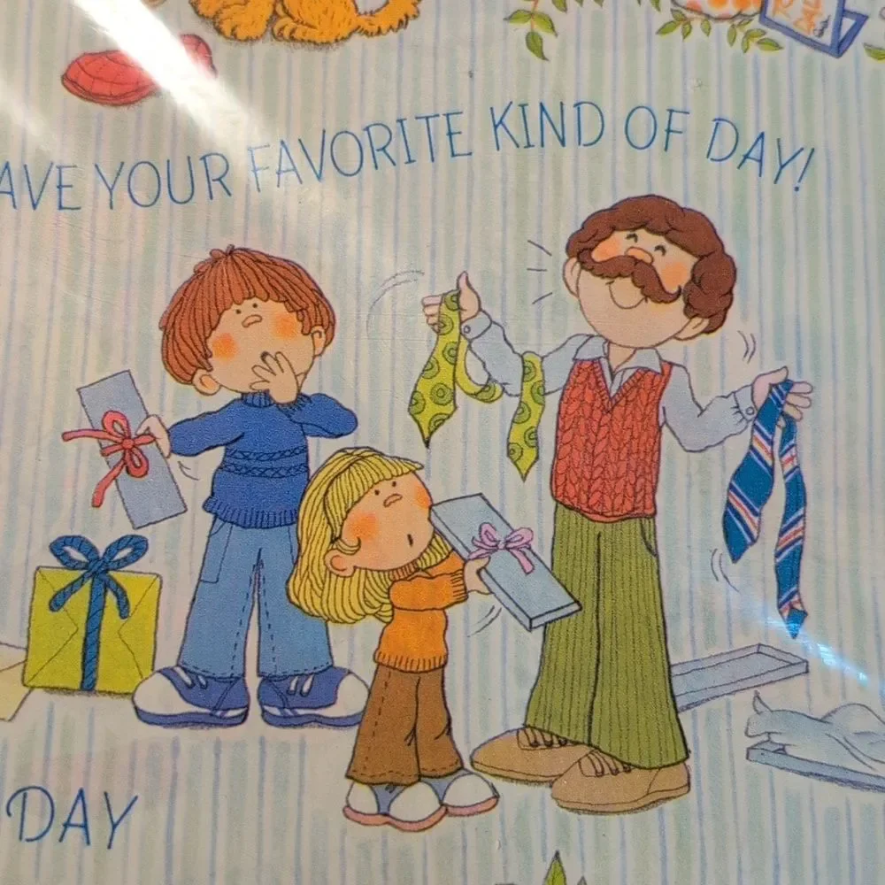 Hallmark‎ Vintage Fathers Day Wrapping Paper NIP